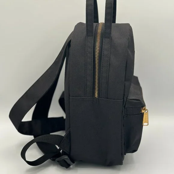 🎒 **Herschel Nova Mini Backpack - Black with Gold Zippers** - Picture 2 of 9
